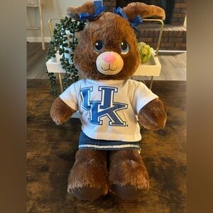 Vintage Build A Bear Chocolate Rabbit University Of Kentucky Wildcats W/Jersey